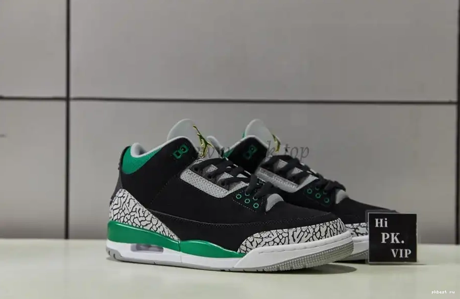 Materials Retail Retro Ready Green Ship Pine GOD PK Jordan 3 to 0603